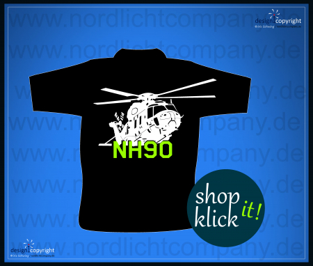 nc18_ Heeresflieger NH90 Hubschrauber T-Shirt